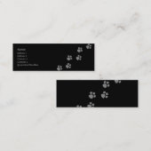 Tatzen-Drucke (2) Mini Visitenkarte (Vorne/Hinten)