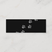 Tatzen-Drucke (2) Mini Visitenkarte (Rückseite)