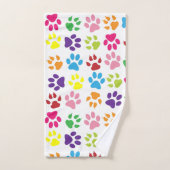 Tatzen-Drucke Badhandtuch Set (Handtuch)