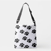 Tatzen-Drucke für Haustier-Inhaber Tragetaschen Mit Langen Trägern (Vorderseite)