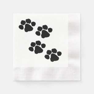 Tatzen-Drucke für Tierliebhaber Serviette