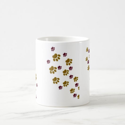 Tatzen-Drucke Kaffeetasse (Mittel)