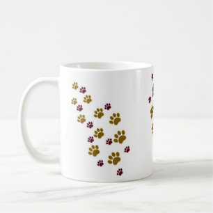 Tatzen-Drucke Kaffeetasse