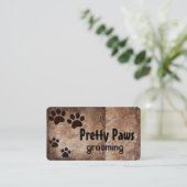 Tatzen-Drucke Visitenkarte (Stehend Vorderseite)