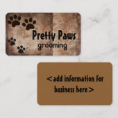 Tatzen-Drucke Visitenkarte (Vorne/Hinten)