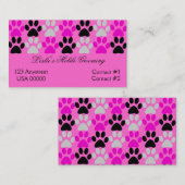 Tatzen-Drucke Visitenkarte (Vorne/Hinten)