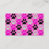 Tatzen-Drucke Visitenkarte (Rückseite)