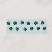 Tatzen - dünn mini visitenkarte (Rückseite)