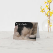 Tatzen für Gedanken: Schneewittchen Karte (Gelbe Blume)