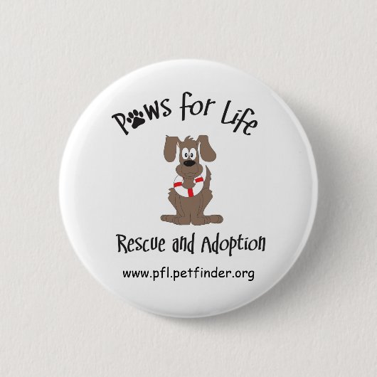 Tatzen für Lebenknopf Button (Vorderseite)