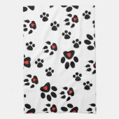 Tatzen-Fuß-Drucke Küchentuch (Vertikal)