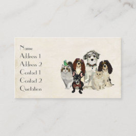 TATZEN, GREIFER u. FEDERN Visitenkarte