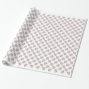 Tatzen großer Pyrenäen Sankt Geschenkpapier