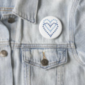 Tatzen hier knöpfen Button-Herz geformte Button (Beispiel)