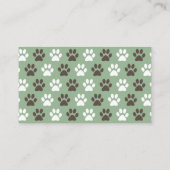 Tatzen-Hündchen-Tagesbetreuung Visitenkarte (Rückseite)