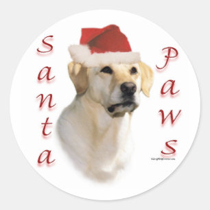 Tatzen Labrador retrievers (gelbe) Sankt Runder Aufkleber
