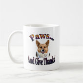 Tatzen und geben Dank Kaffeetasse (Links)
