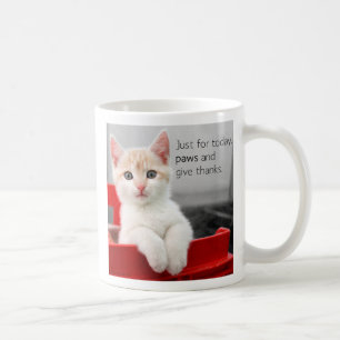 Tatzen und geben Dank-Tasse Kaffeetasse
