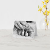 Tatzen-und Handkarte Karte (Gelbe Blume)