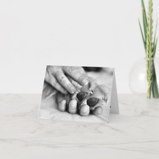 Tatzen-und Handkarte Karte (Vorderseite)