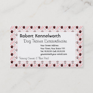 Tatzen und Knochen-lustiger Entwurf für Visitenkarte