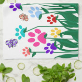 Tatzendruck-Blumengarten Massenproduktion Küchentuch (Gefaltet)