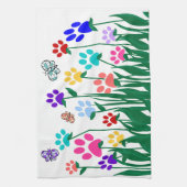 Tatzendruck-Blumengarten Massenproduktion Küchentuch (Vertikal)