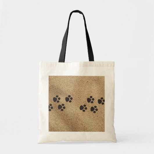 Tatzendrucke in der Sandtasche Tragetasche (Vorne)