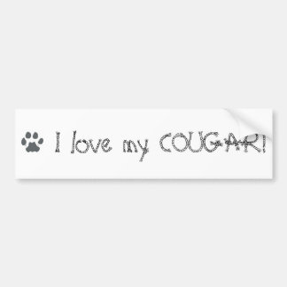TatzePuma, i-Liebe mein COUGAR! Autoaufkleber