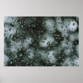 Tau auf Glas Poster (Vorne)