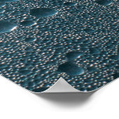 Tau auf Glas Poster (Ecke)