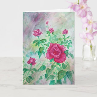 Tau Bedeckte Rose Karte