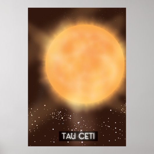 Tau Ceti Space Art Poster (Vorne)