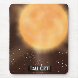 Tau Ceti Space Art Poster Mousepad