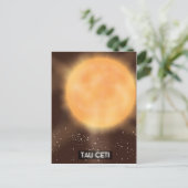 Tau Ceti Space Art Poster Postkarte (Stehend Vorderseite)