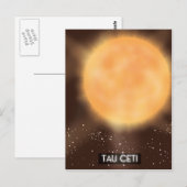 Tau Ceti Space Art Poster Postkarte (Vorne/Hinten)