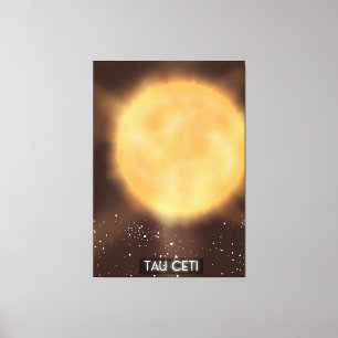 Tau Ceti Weltraum-Kunstposter Leinwanddruck