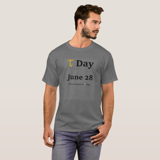 Tau Day 28. Juni (6.28...) T-Shirt (Vorne ganz)