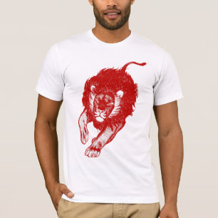 Tau des Löwe-T - Shirt (rot)
