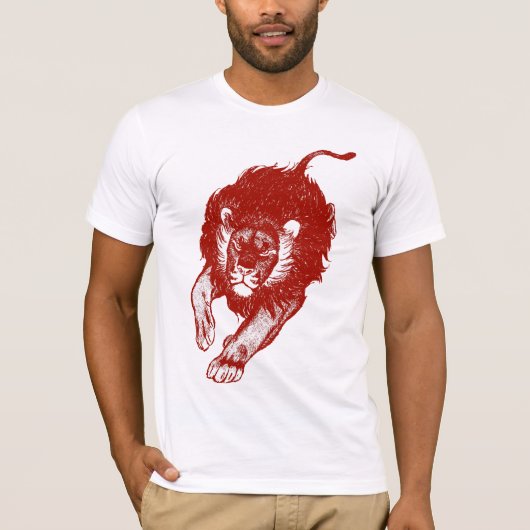 Tau des Löwe-T - Shirt (rot) (Vorderseite)