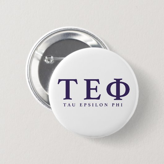 Tau Epsilon Phi Buchstaben Button (Vorne & Hinten)