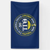 Tau Gamma Theta 50th Anniversary 3x5 Banner (Vertikal)