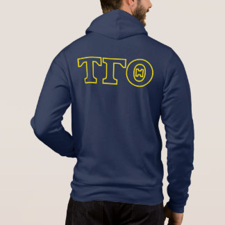 Tau Gamma Theta Full Zip Hoodie w/ Wappen & Letter