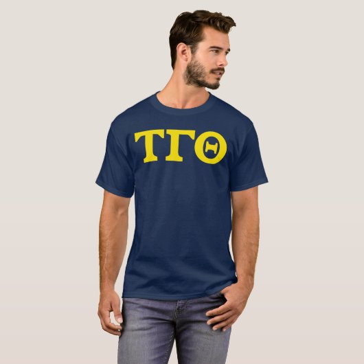 Tau Gamma Theta Letters T - Shirt - Marine (Vorne ganz)