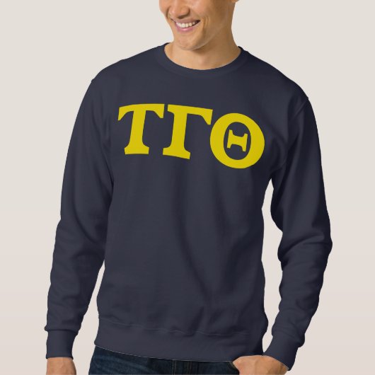 Tau Gamma Theta Sweatshirt - Gelber Block (Vorderseite)