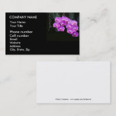 Tau-Geküsste Orchideen Visitenkarte (Vorne/Hinten)