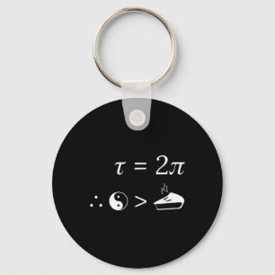 Tau ist größer als Pi - Nerdy Tau Day Mah Schlüsselanhänger