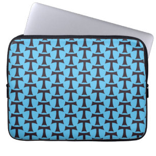 Tau-Kreuz Franziskanisches Glaubenssymbol Kunst Laptopschutzhülle