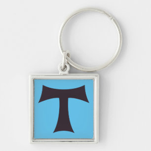 Tau-Kreuz Franziskanisches Glaubenssymbol Kunst Schlüsselanhänger
