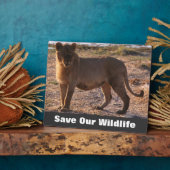 Tau Rette unsere Tierwelt Fotoplatte (Seite)